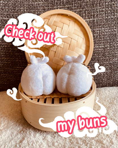 Magnetic Kissing Bao Baes Plush Keychains