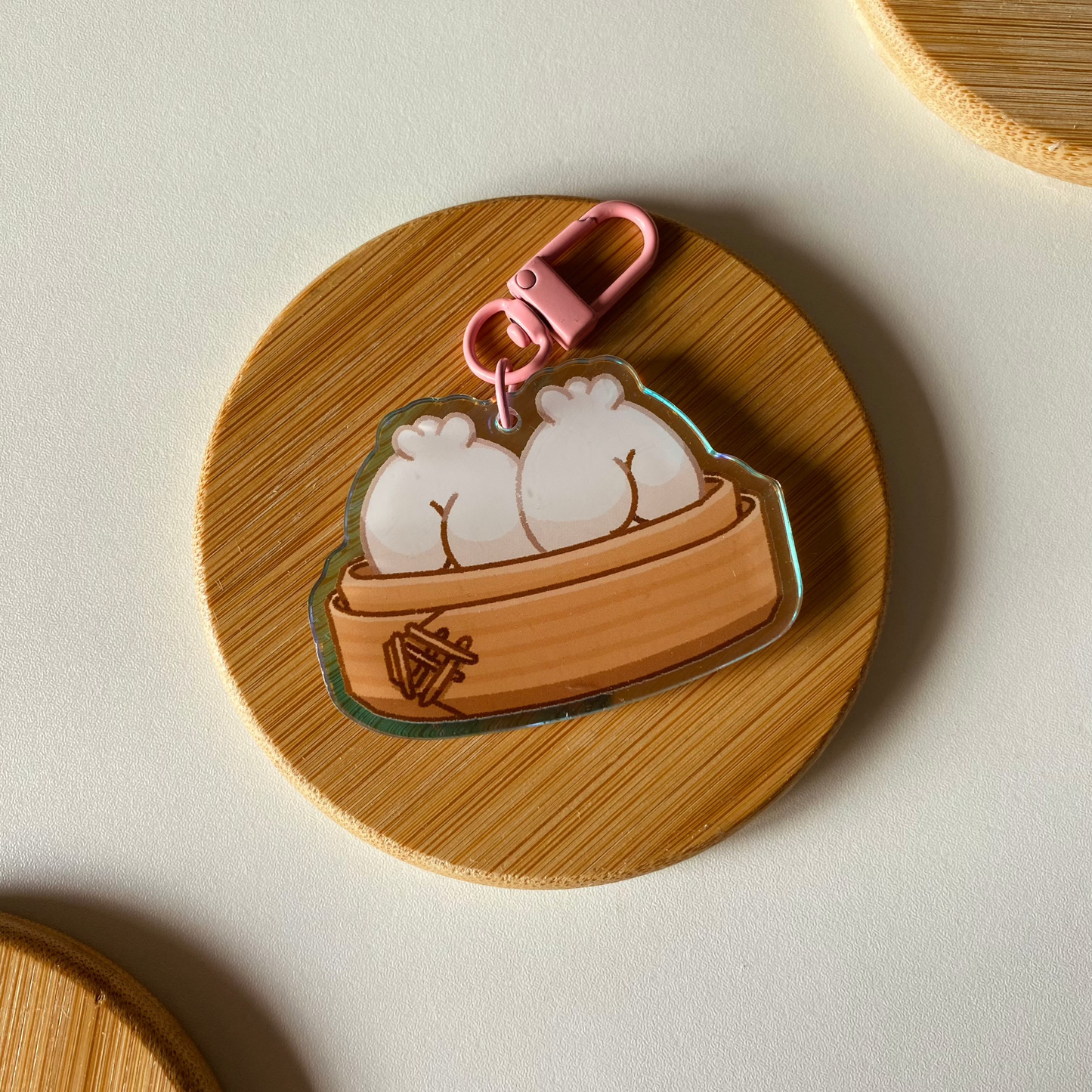 Bao Baes Holographic Keychain