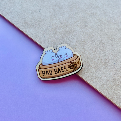 Bao Baes Wooden Magnet