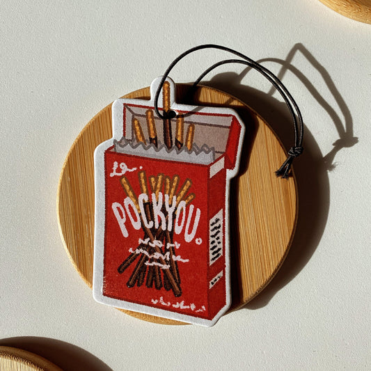 Chocolate PockYou Pocky Snack Air Freshener