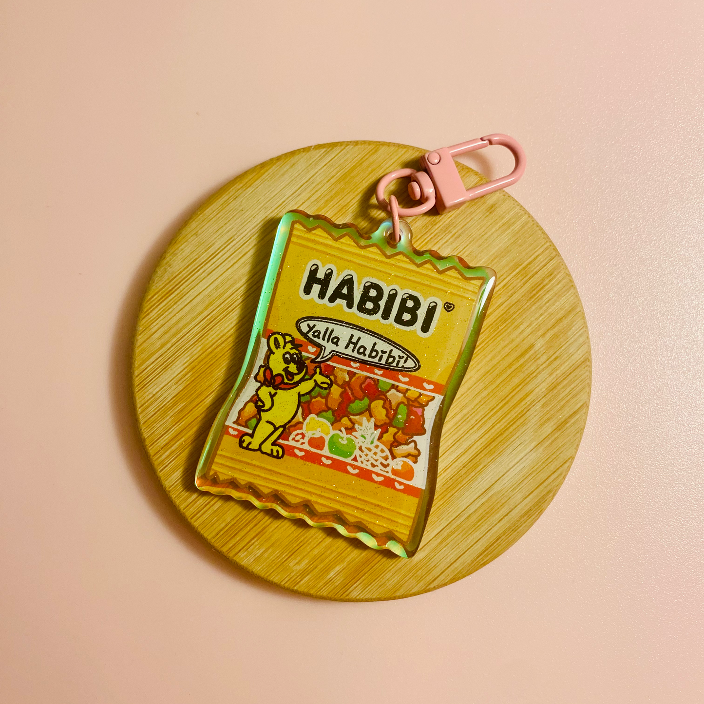 Habibi Haribo Holographic Keychain