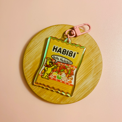 Habibi Haribo Holographic Keychain