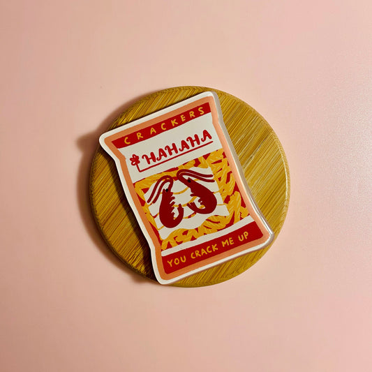 Hahaha Prawn Cracker Fridge Magnet
