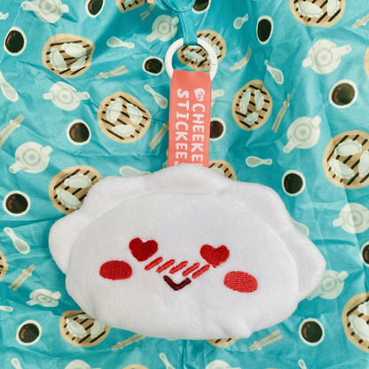 Steamy Dumpling YumYumCha Plush Reusable Folding Bag