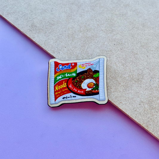 Send Indomie Noods Wooden Magnet