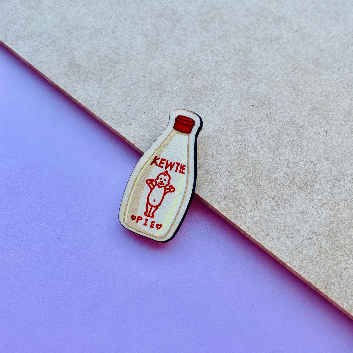 Kewtie Pie Mayo Wooden Magnet