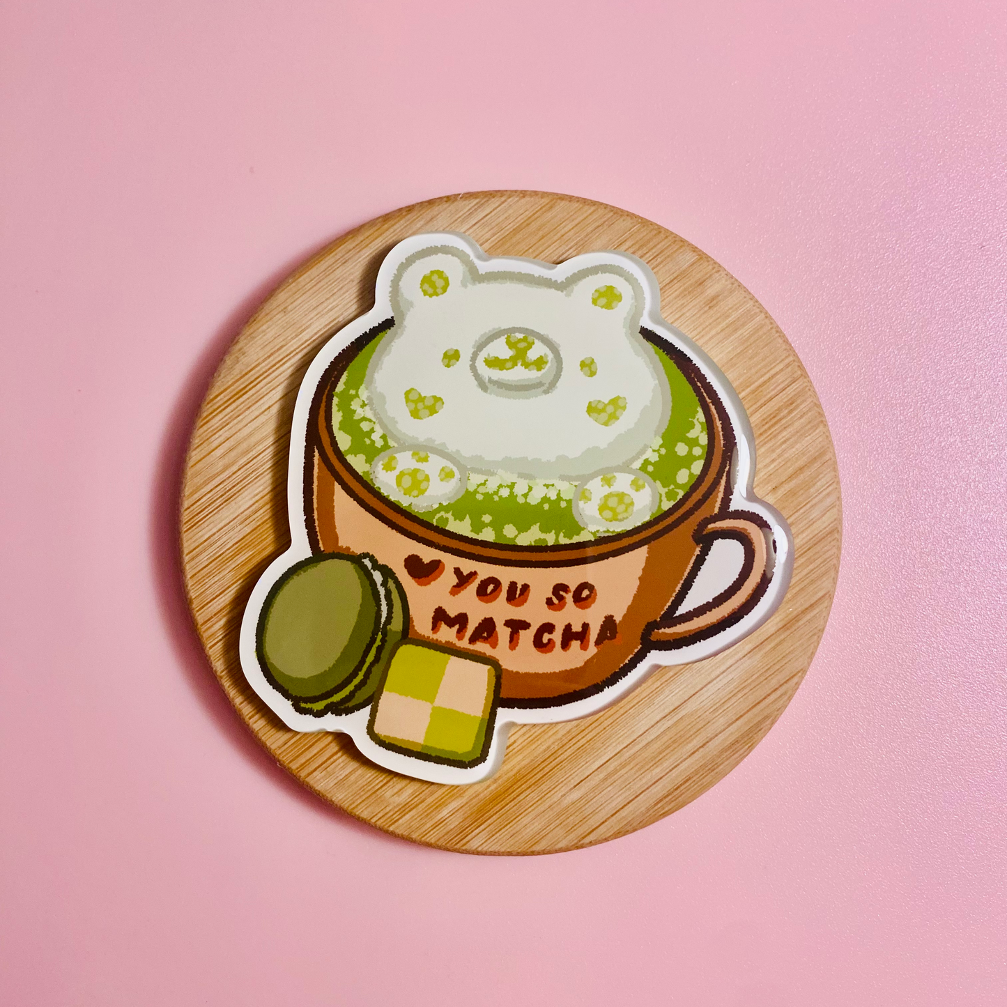 Love You So Matcha Fridge Magnet