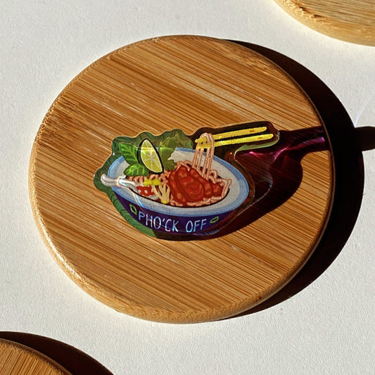 Pho'ck Off Holographic Pin