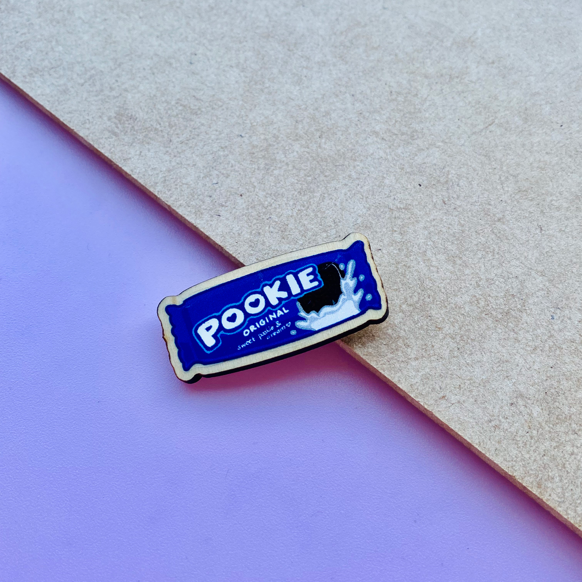 Pookie Oreo Wooden Magnet