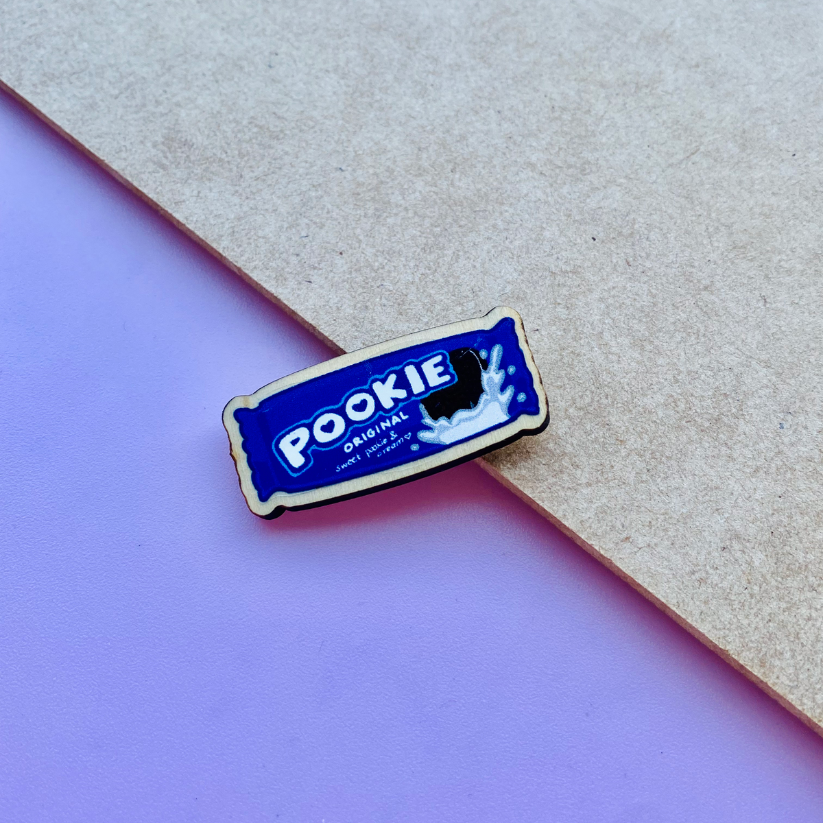 Pookie Oreo Wooden Magnet
