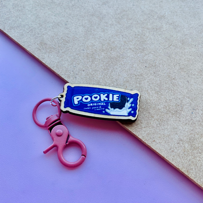 Pookie Wooden Keychain