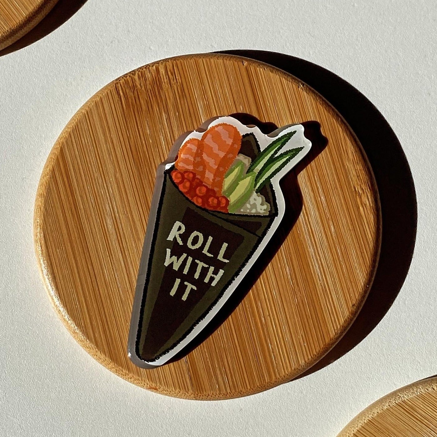 Sushi Roll With It Fridge Magnet