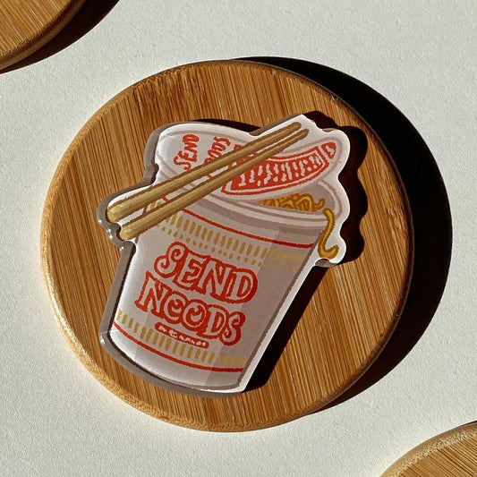 Send Cup Noods Fridge Magnet