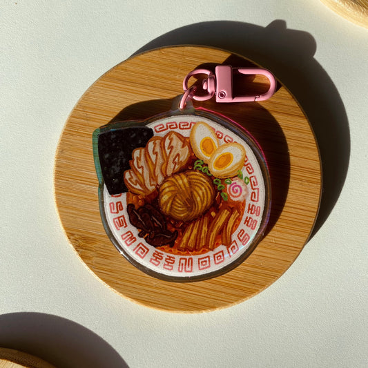 Send Ramen Noods Holographic Keychain