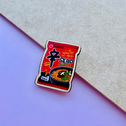 Send Shin Noods Wooden Magnet