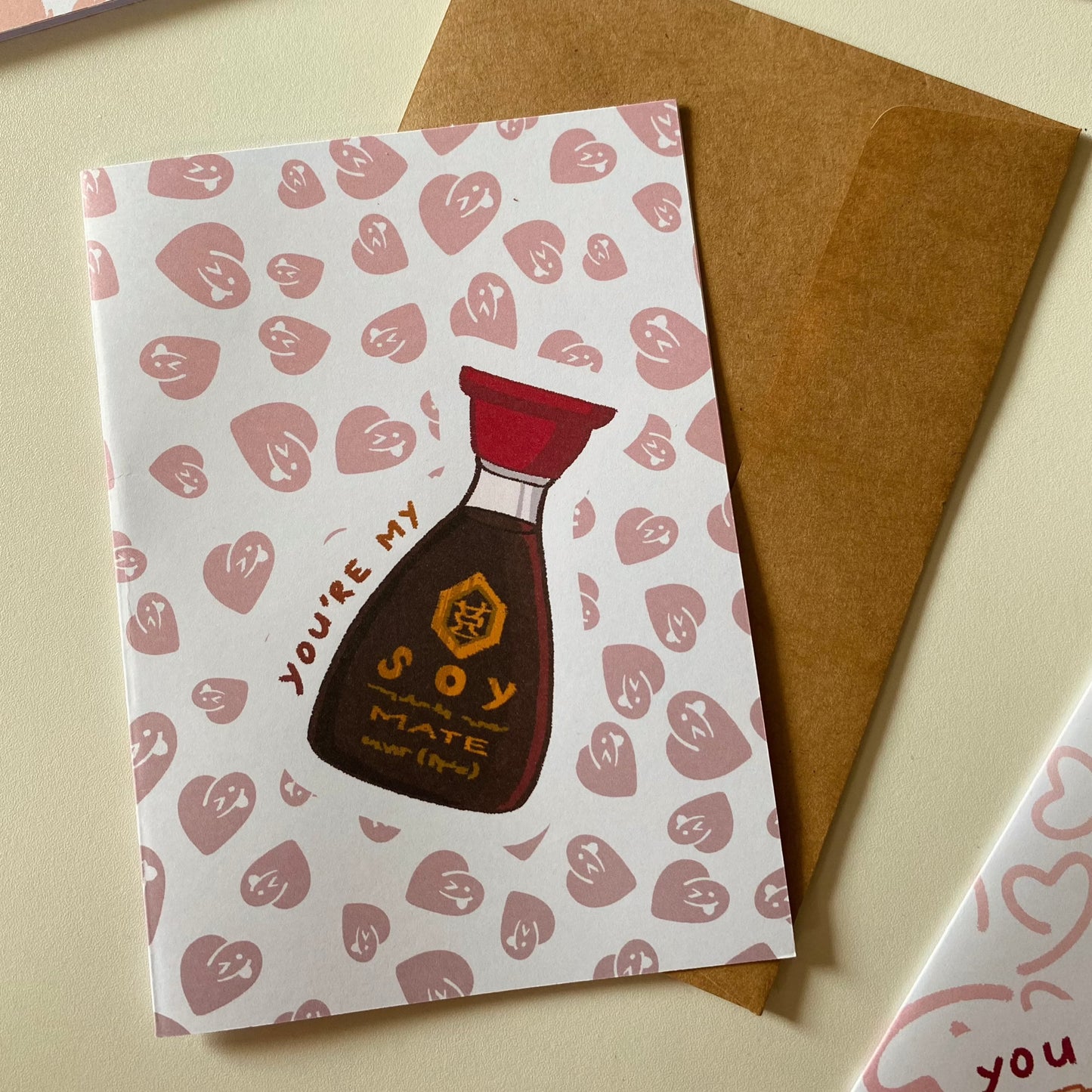 You're My Soy Mate Greeting Card