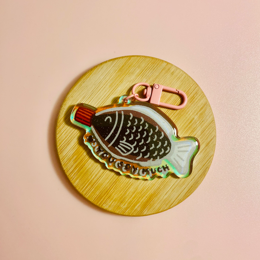Love You Soy Much Holographic Keychain