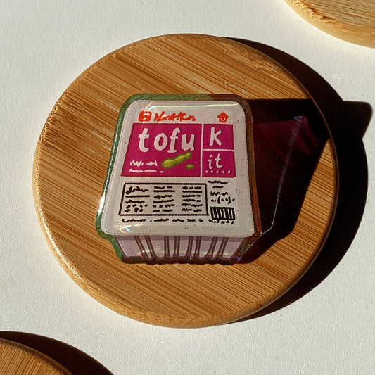 Tofu'k It Holographic Pin