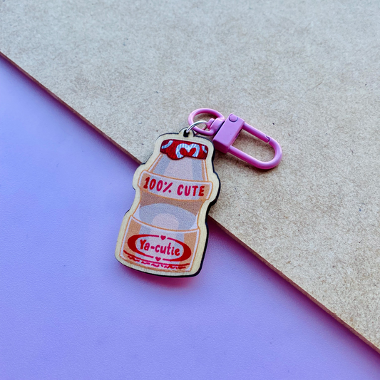 Ya-cutie Wooden Keychain