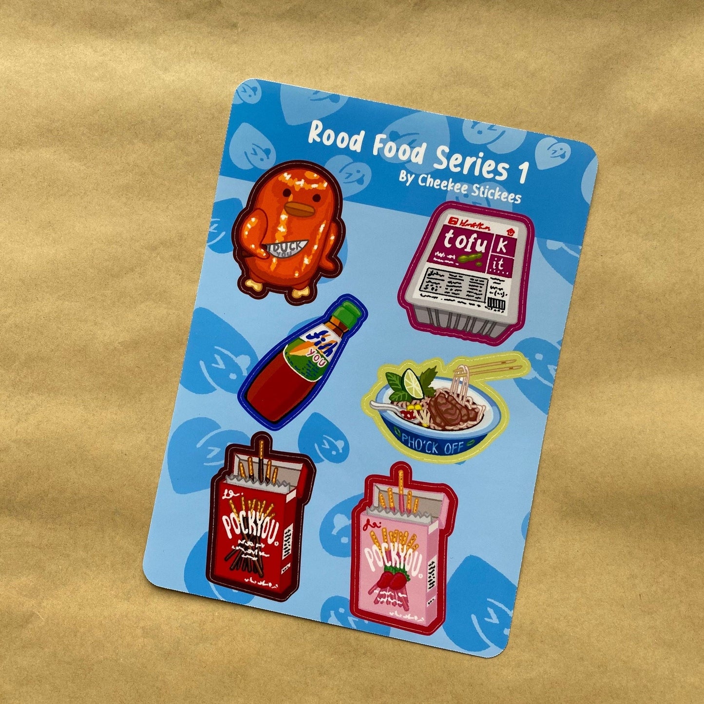 Rood Food series 1 Sticker sheet