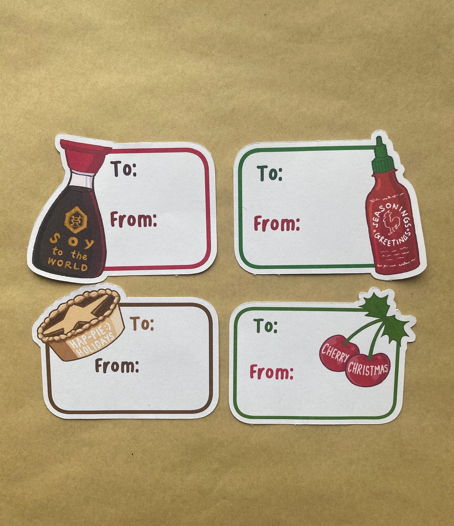 Cheeky Christmas Gift Sticker sheet