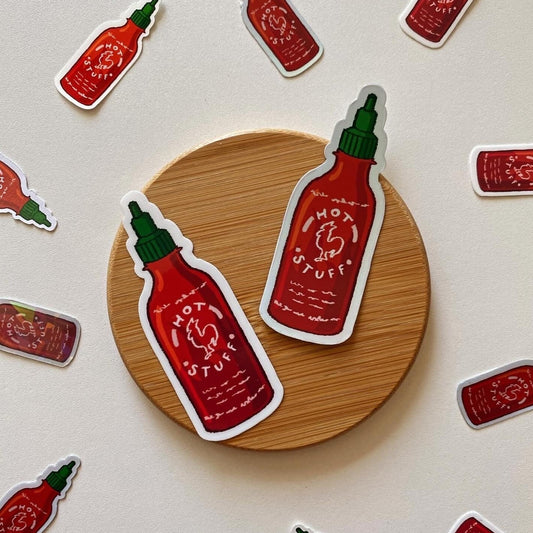 Hot Stuff Sriracha Sticker