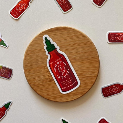 Hot Stuff Sriracha Sticker